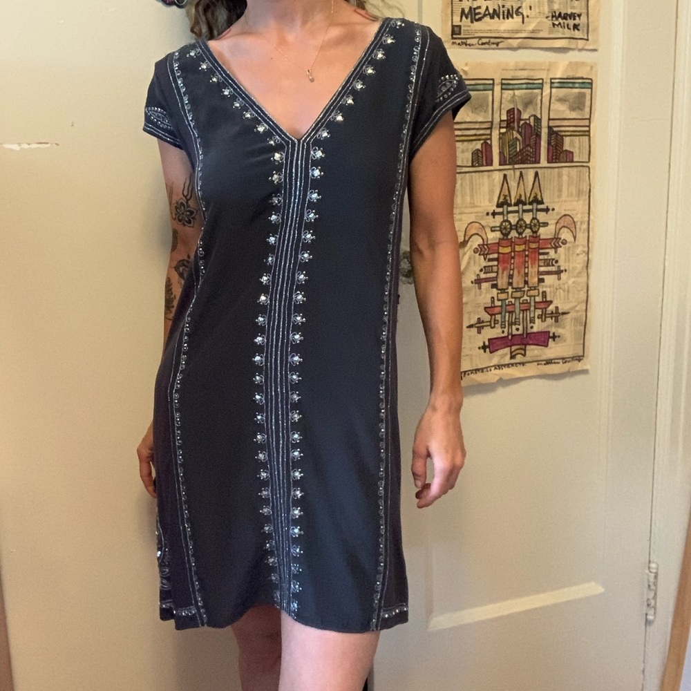 Fun beaded cap sleeve for breezy summer days